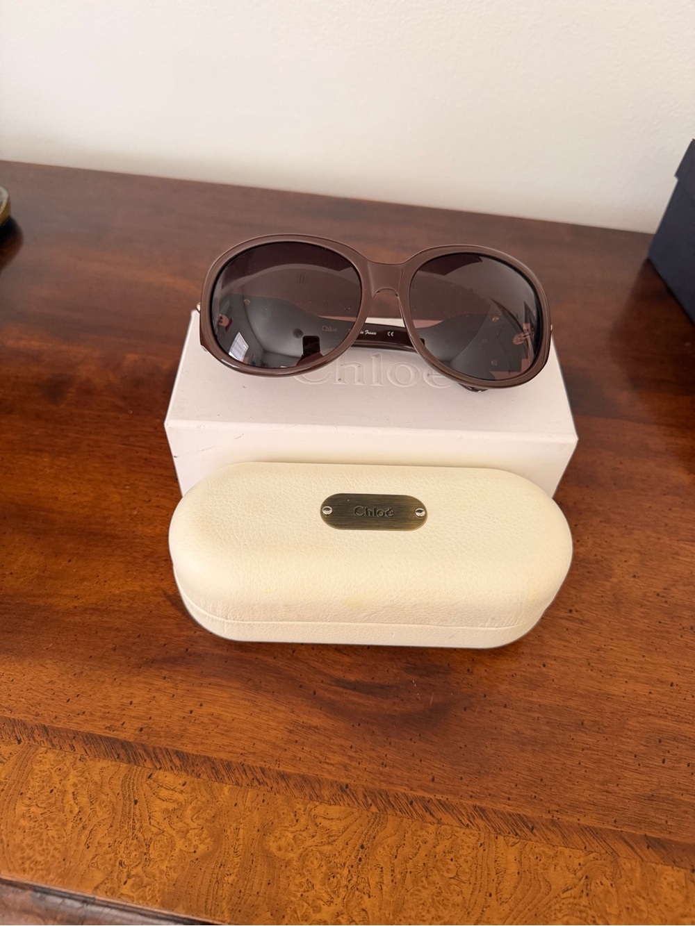 Chloé Brown Oversized Women's Sunglasses